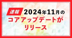 2024年11月のコアアップデート