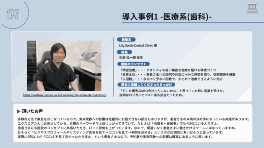 MEO実績資料 導入事例スライド